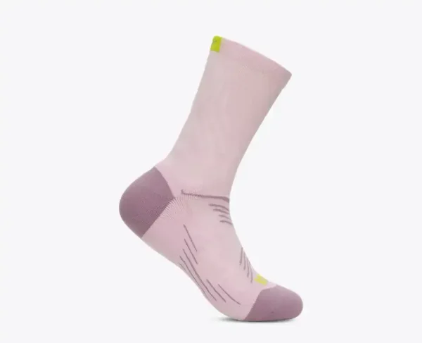 HOKA Bondi Quarter Run Sock Lilac Cream