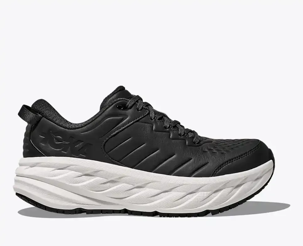 HOKA Bondi SR Carbon Black White