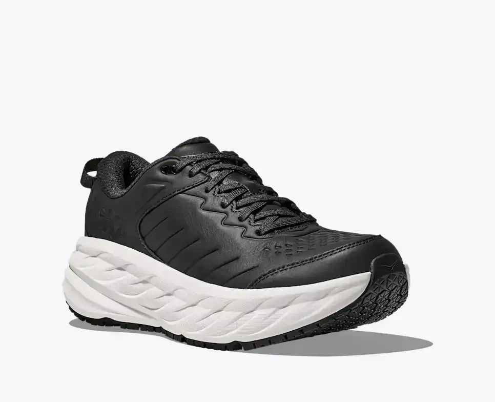 HOKA Bondi SR Carbon Black White