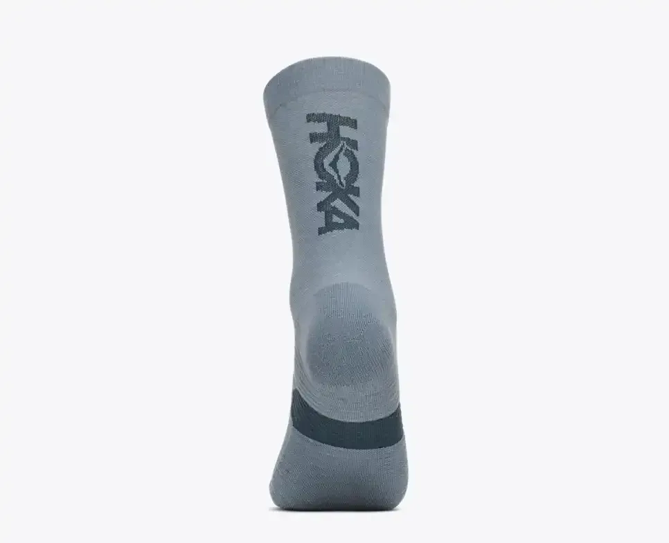 HOKA Graphic Crew Run Sock Washed Blue