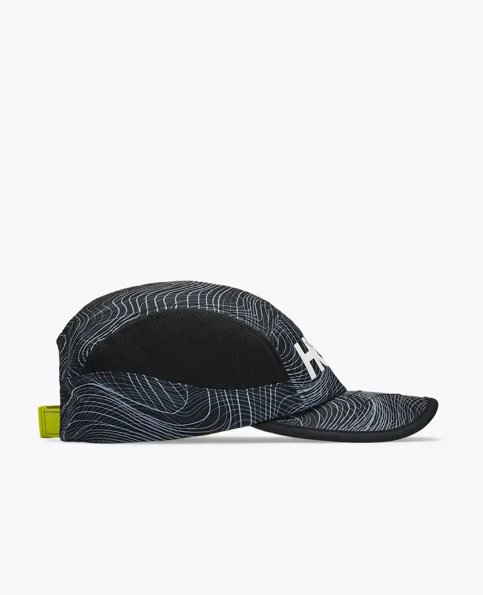 HOKA Hoka Run Hat Black White
