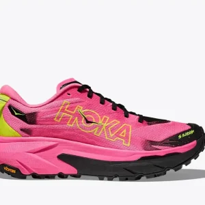 HOKA Mafate 5 Neon Rose Black