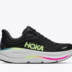 HOKA Bondi 9 Black Neon Yuzu