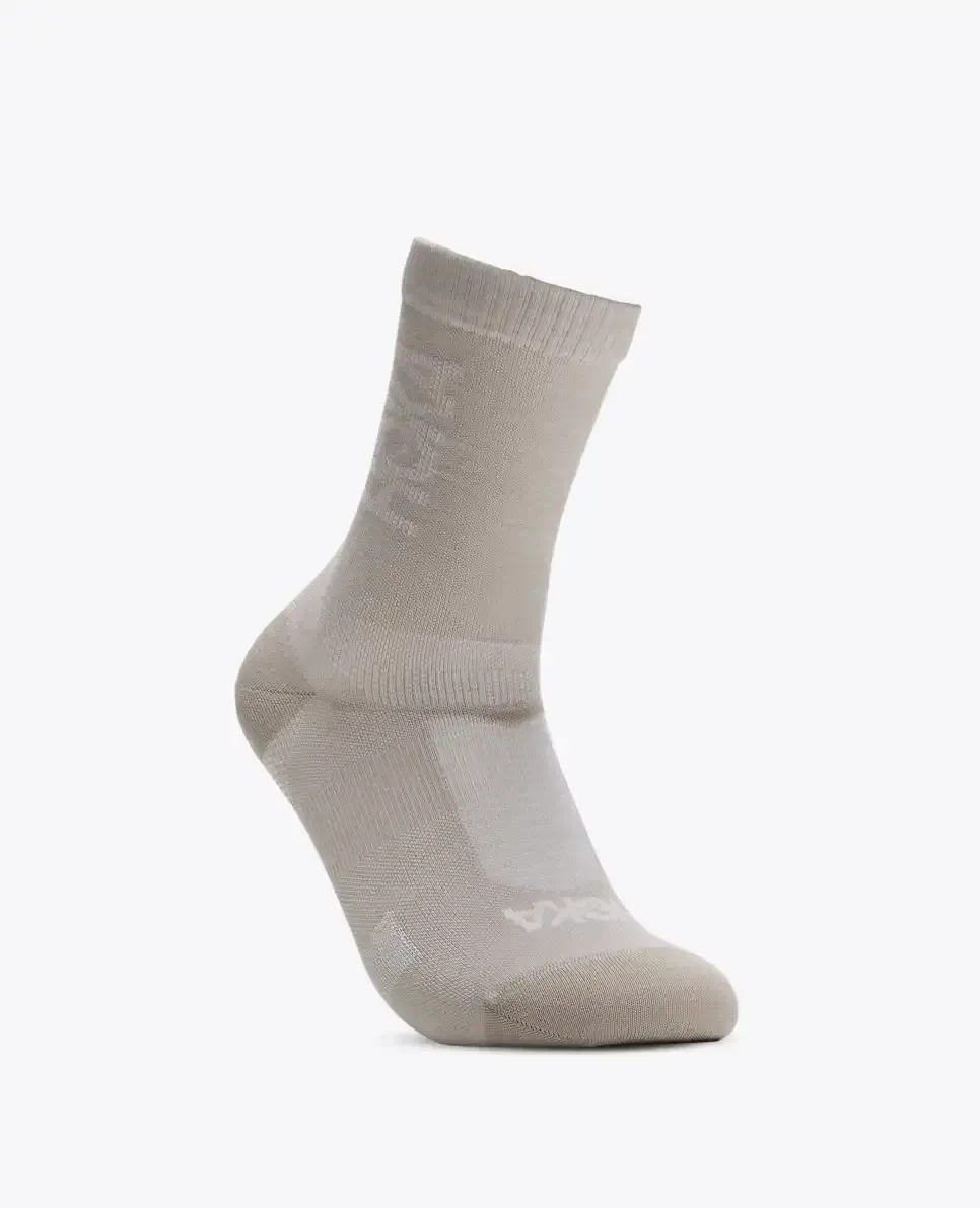 HOKA Merino Crew Sock River Rock Grey