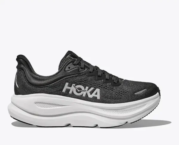 HOKA Bondi 9 Black White (Women's)